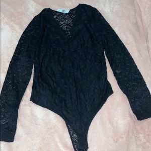 Long sleeve lace bodysuit (L)